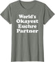World's Okayest Euchre Partner Cards Funny Sarcastic
