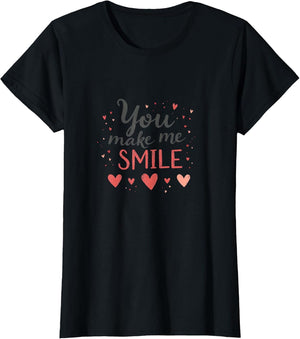 You Make Me Smile Valentine Love Design