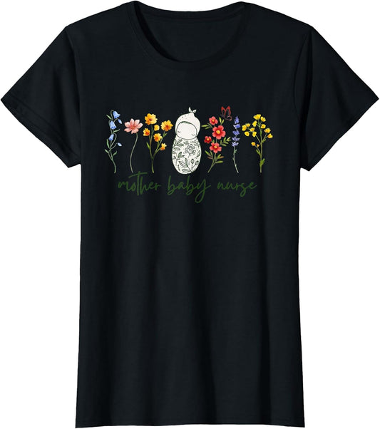 Mother Baby Nurse Wildflower Postpartum Nurse Grad Maternity