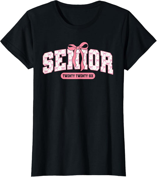 Senior 2026 Pink Coquette Bow Graduation Her Graduate Girl