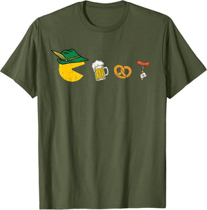 Funny Gamer Oktoberfest Lederhosen Drinking Beer Festival