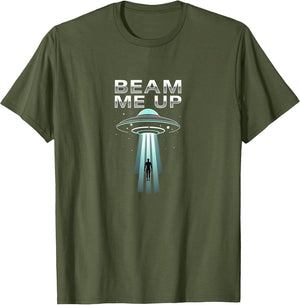 Beam Me Up Alien Men Sci-Fi Design