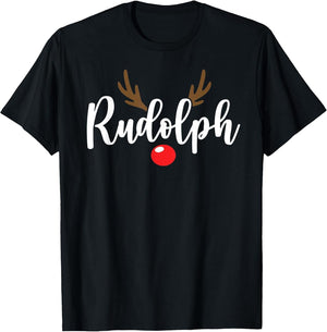 Most Likely to Try & Ride Rudolph Reindeer Couples Christmas