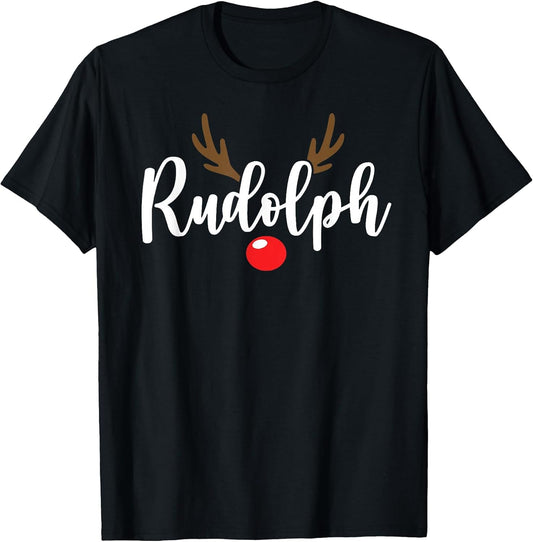 Most Likely to Try & Ride Rudolph Reindeer Couples Christmas