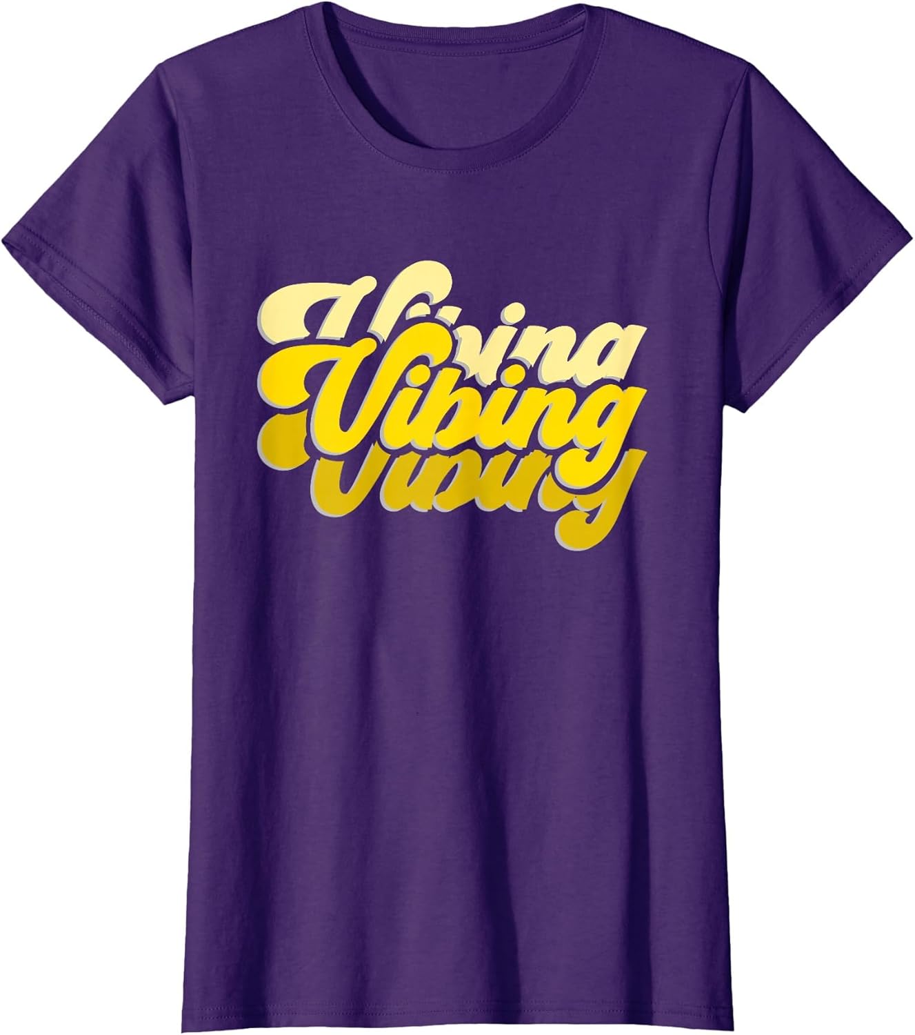 Purple and Golds Vibing-Gold & Purple Color Graphic