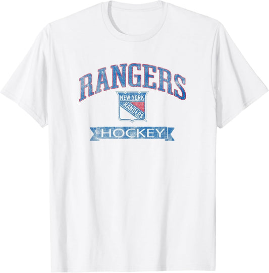 New York Rangers Vintage Hockey White Officially Licensed