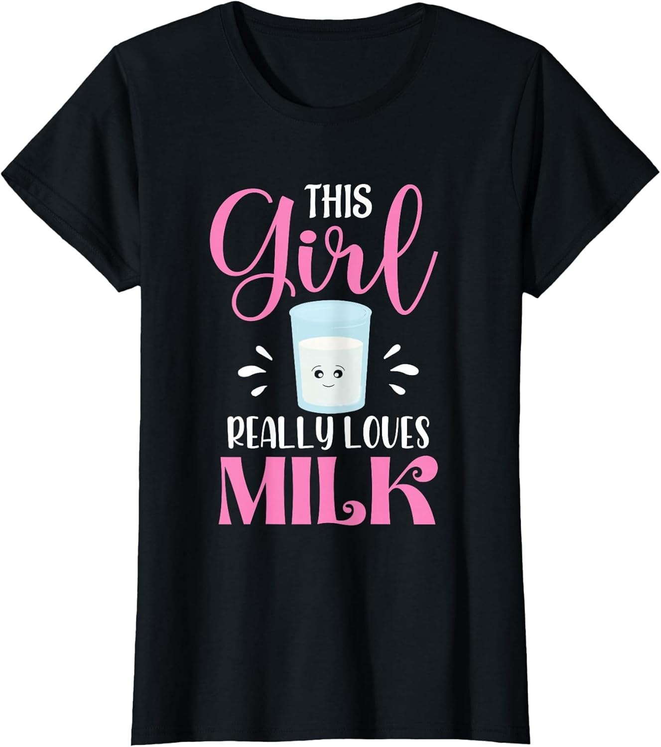 Milk Gift This Girl Really Loves Milk Shirt Funny Gift