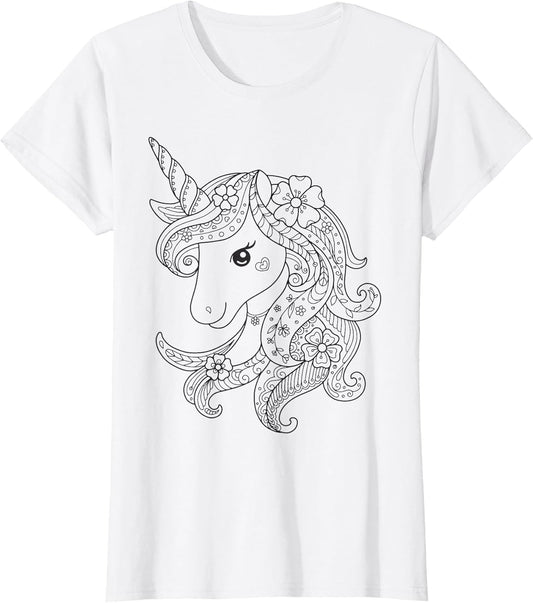 Unicorn to Paint and Color