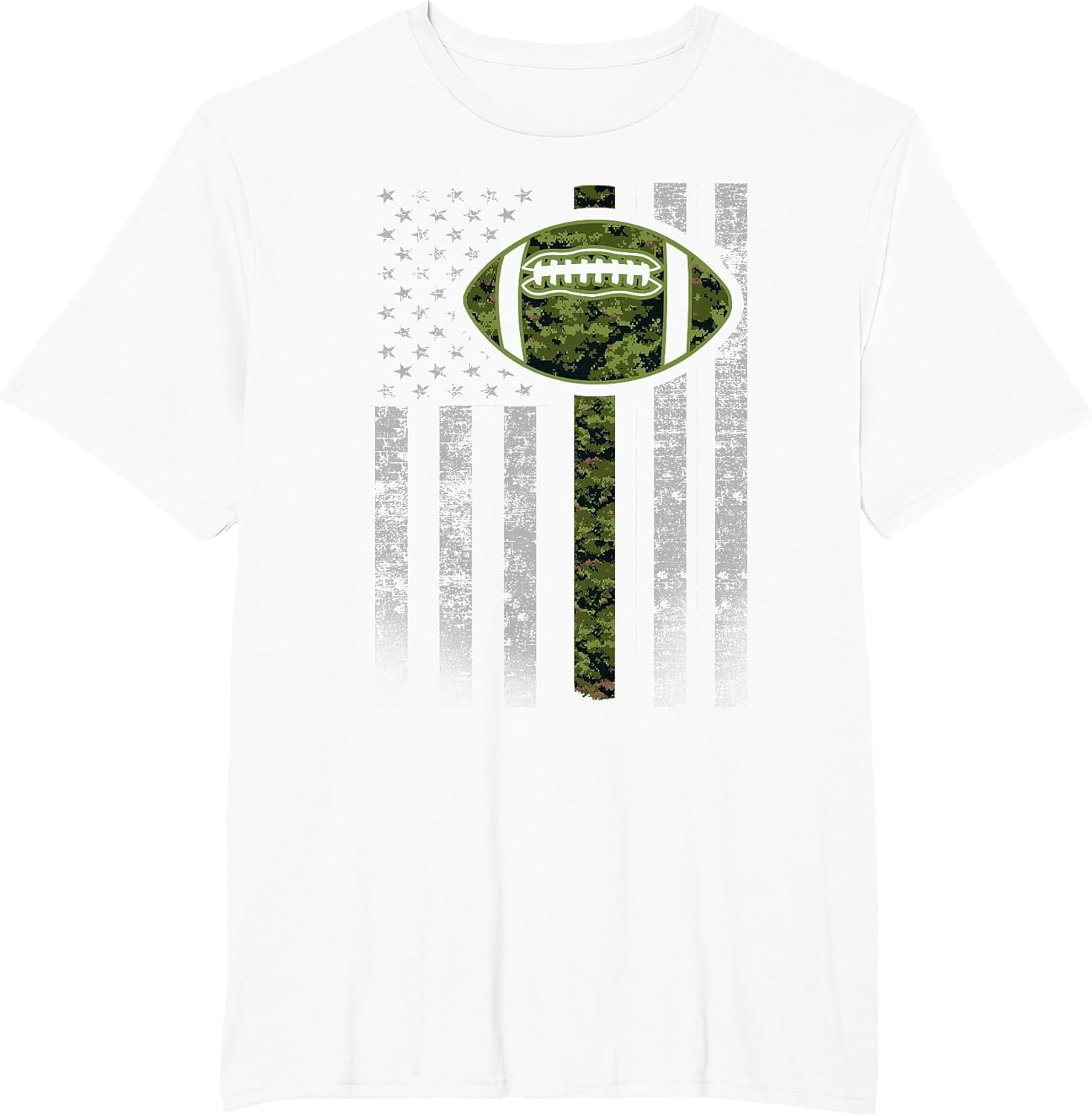 Camouflage Football Flag - Military Football Green Camo