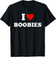 I Love Heart Boobies Funny I Red Hot Heart Boobies Joke