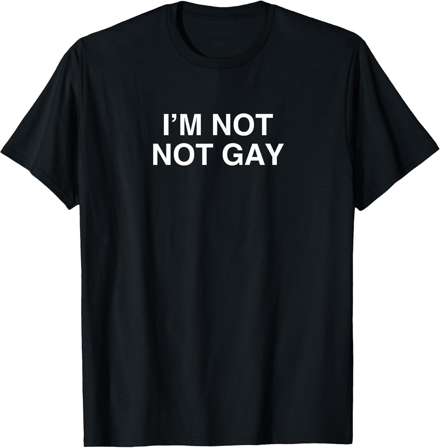 I'm Not Not Gay Funny Gay Pride Novelty Meme LGBTQ Gag Joke