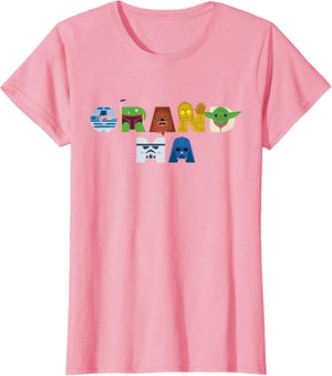 Star Wars Grandma Character Letters Family Trip Matching