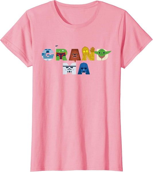 Star Wars Grandma Character Letters Family Trip Matching
