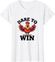 Dare to Win Chicken Game Bold Graphic Design
