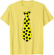 Yellow with Black Polka Dots Tie Necktie Halloween Costume