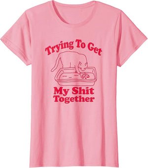 Trying to Get My Shit Together Funny Cat Litter Box & Scoop