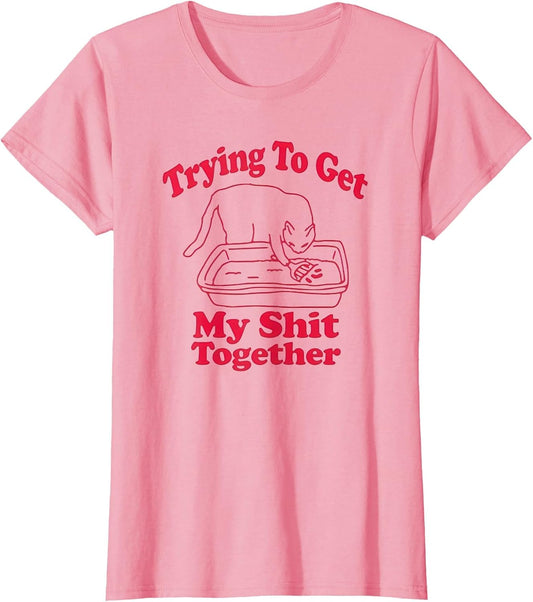 Trying to Get My Shit Together Funny Cat Litter Box & Scoop