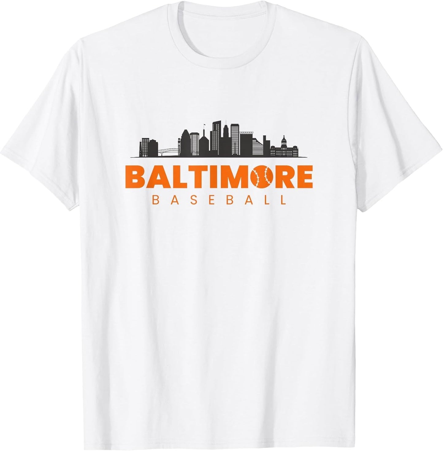 Baltimore Baseball Minimalist City Skyline Baseball Lover