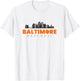 Baltimore Baseball Minimalist City Skyline Baseball Lover