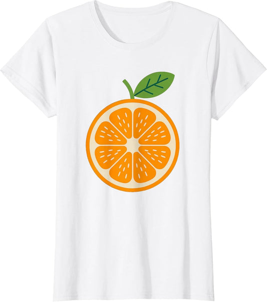 Cute Orange Slice Costume Healthy Fruit Minimal