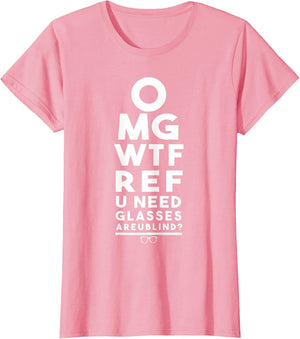 OMG WTF REF R U Blind Funny Football Basketball Eye Chart