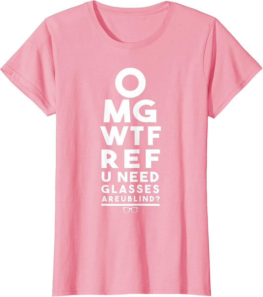 OMG WTF REF R U Blind Funny Football Basketball Eye Chart
