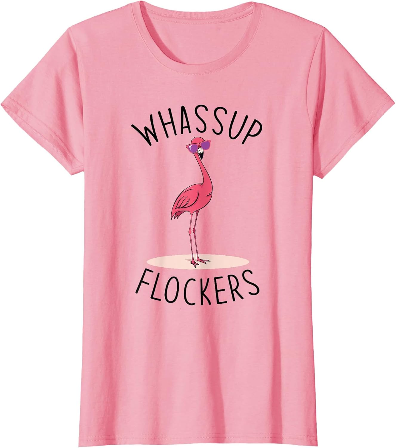 Whassup Flockers? Funny Vintage Pink Flamingo Sunglasses