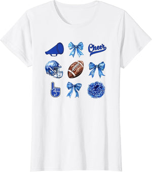 Football Coquette Bow Football Mom Game Day Women Girls Kids
