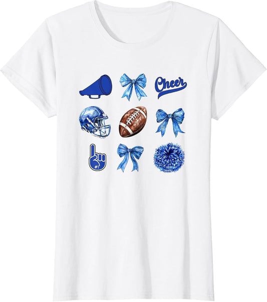 Football Coquette Bow Football Mom Game Day Women Girls Kids