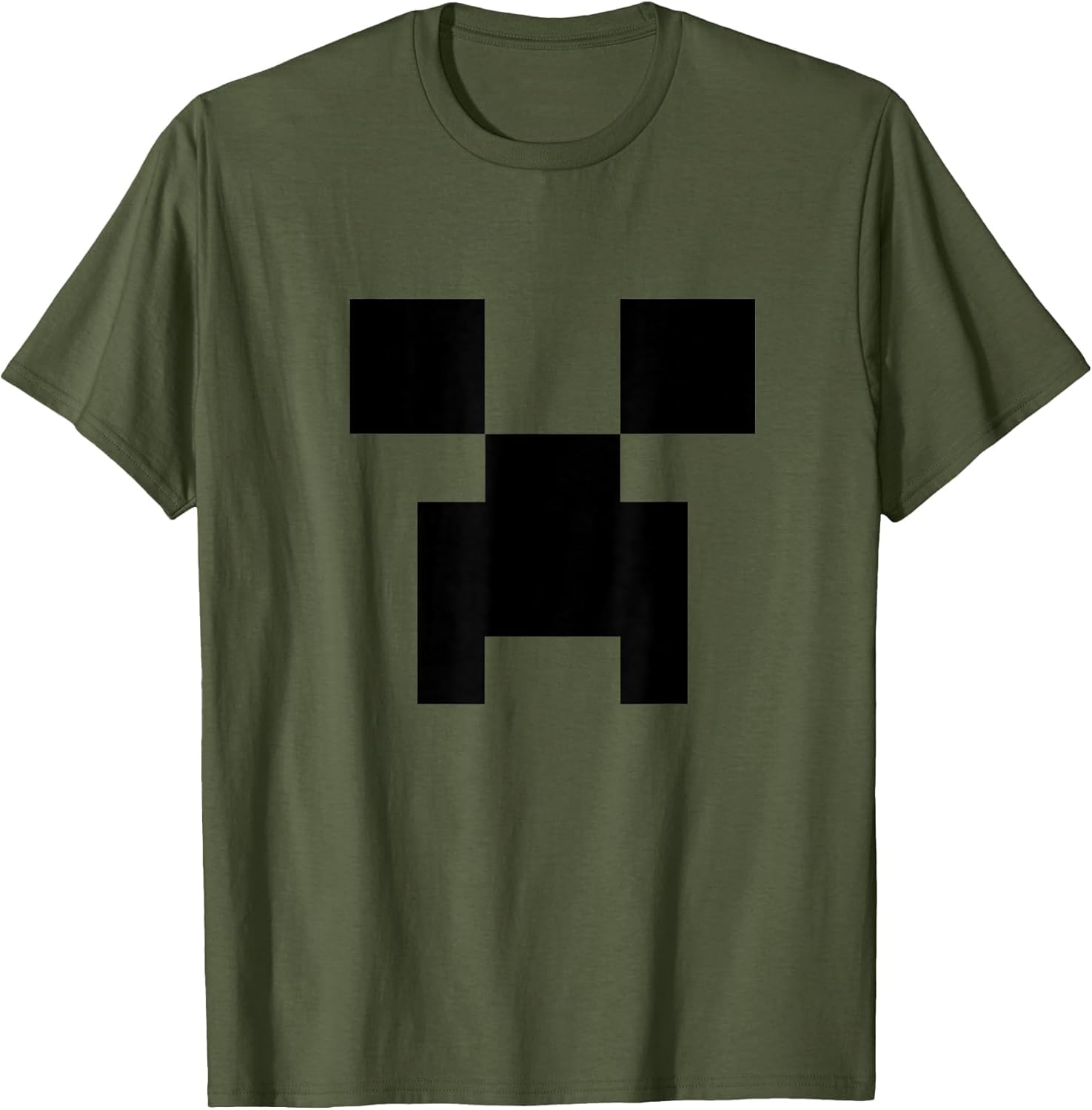 Minecraft Minimalist Big Creeper Face Pixel
