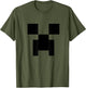 Minecraft Minimalist Big Creeper Face Pixel