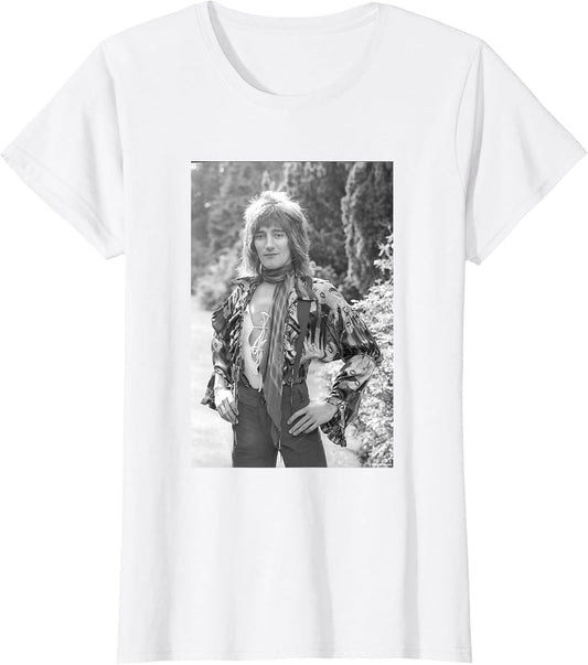 Rod Stewart Singer of Faces Garden Portrait by Allan Ballard