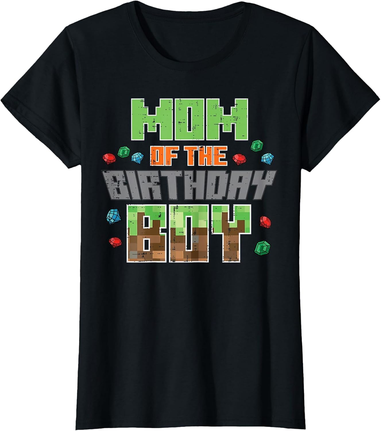 Mom of Birthday Boy Pixel Gaming Bday Party Women