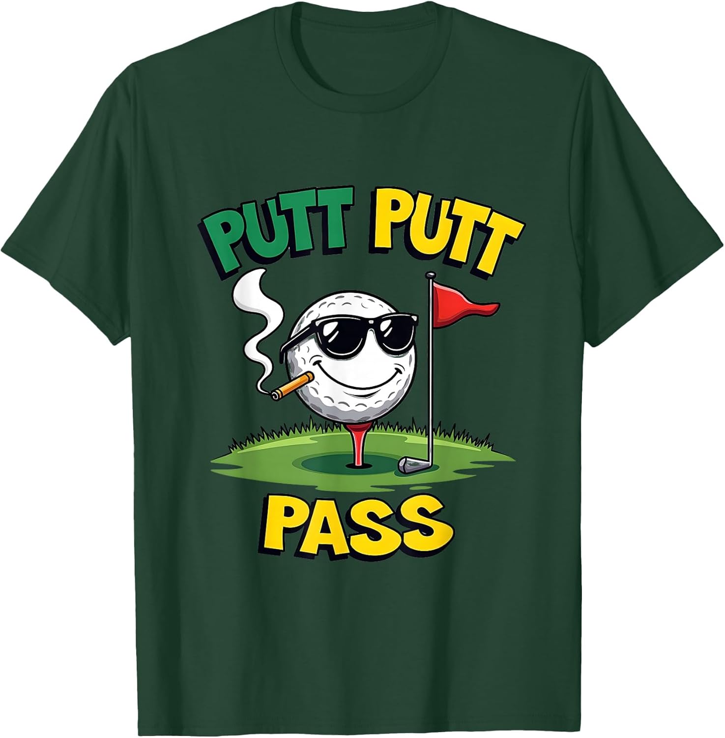 Putt Putt Pass Funny Golf Design