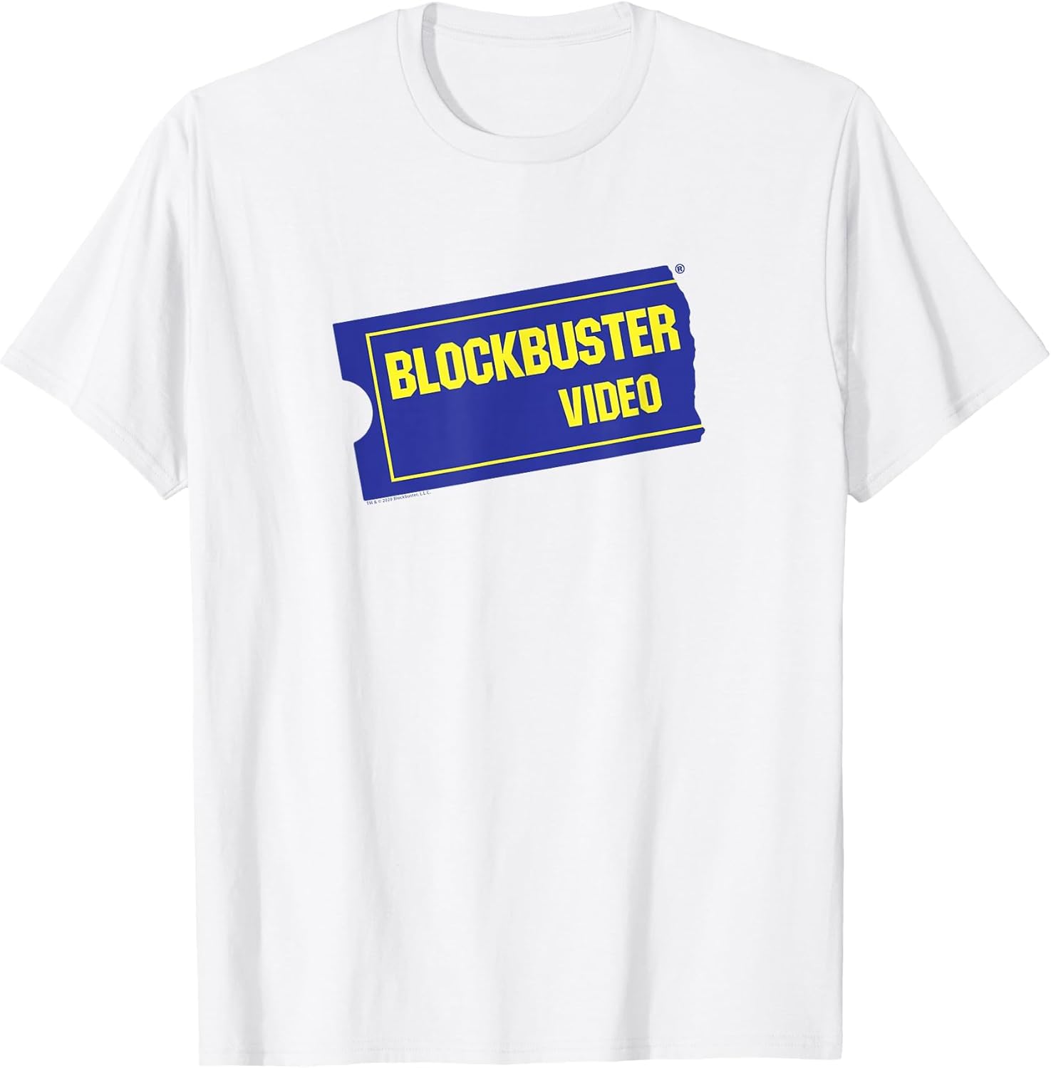 Blockbuster Vintage Ticket Logo Retro Video Rental Store