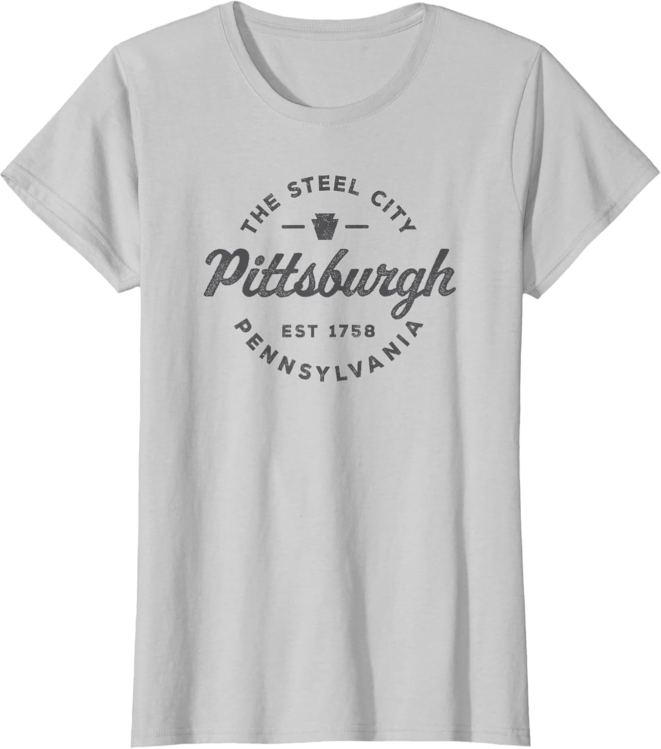 Vintage Pittsburgh Circle Logo Men Retro Throwback Souvenir