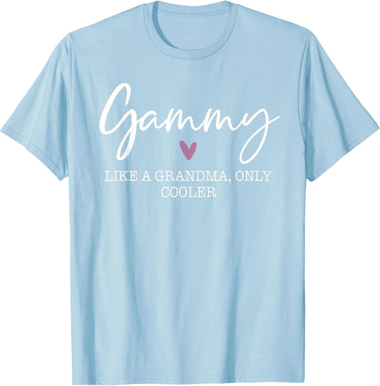 Gammy Like A Grandma Only Cooler Heart Mother's Day Gammy