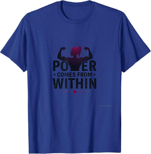 Power Comes From Within Gym Motivation Design