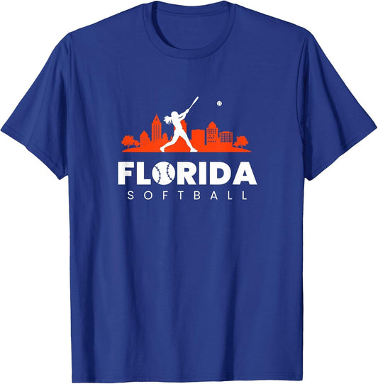 Florida Vintage Minimalist Retro Softball Lover
