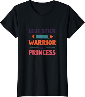 Glue Stick Warrior Princess Teacher Design