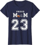 Custom Proud Football Mom Number 23 Personalized