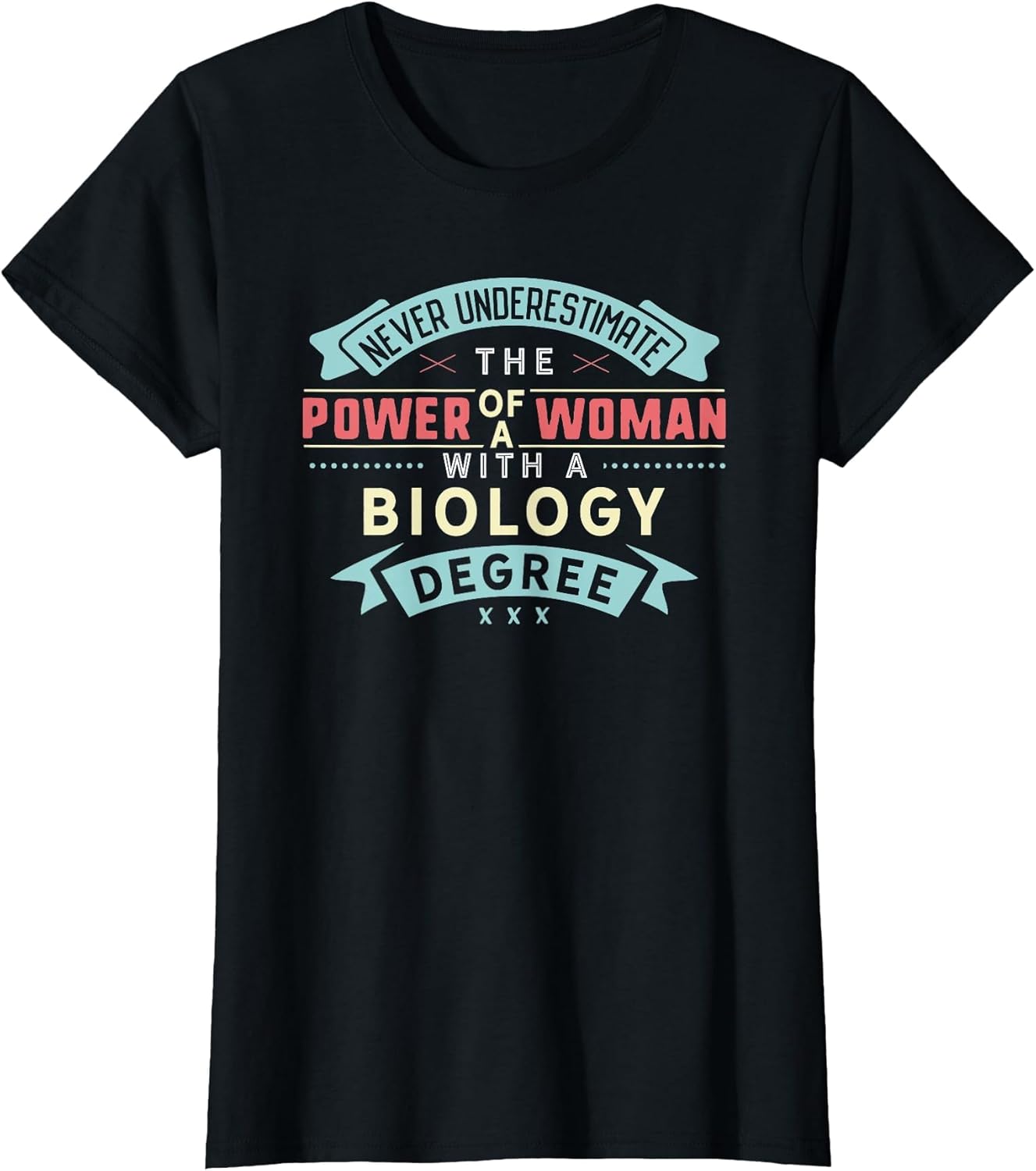 Funny Biology Degree Major Shirt Strong Woman Graduation