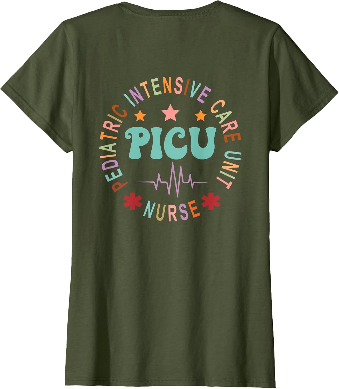 PICU Nurse Pediatric Intensive Care Unit Nurse Day Back of