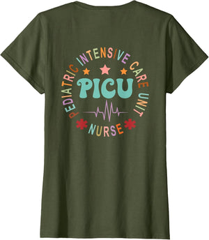 PICU Nurse Pediatric Intensive Care Unit Nurse Day Back of