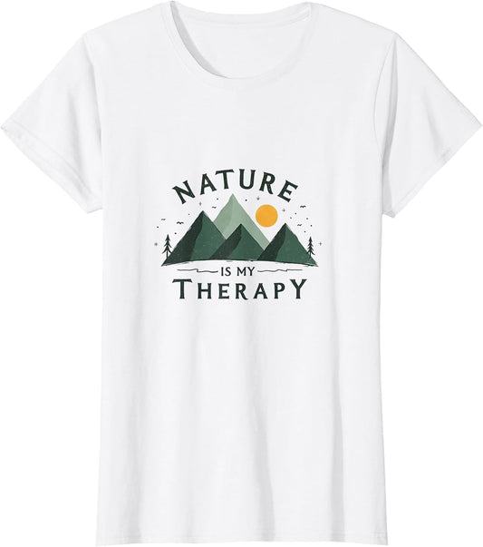 Nature Is My Therapy Hiking Adventure Design