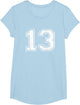 Number 13 Distressed Vintage Thirteen Sport Practice Team
