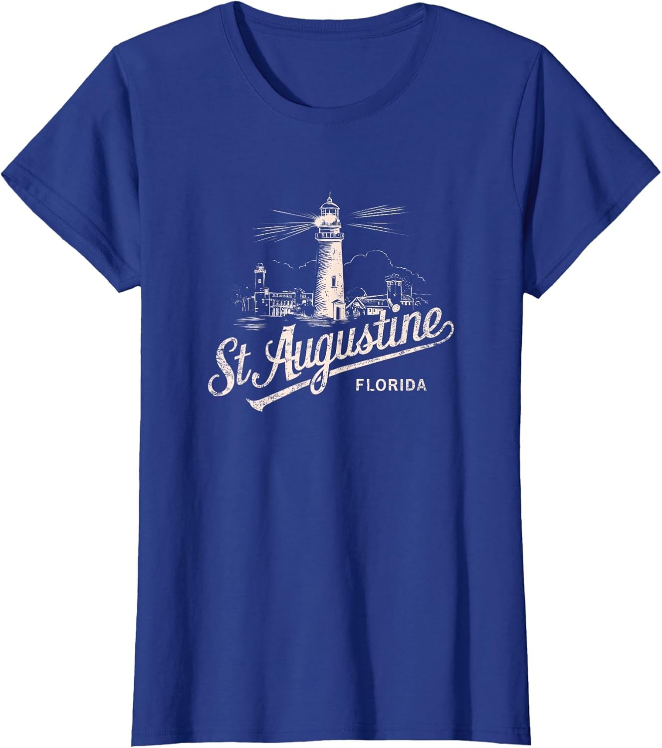 St Augustine Florida Lighthouse Vintage Artwork