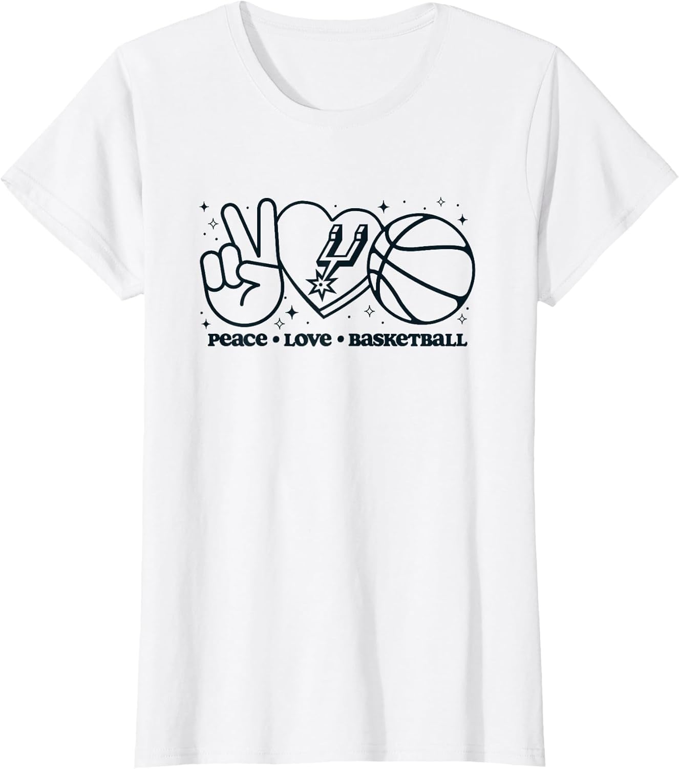 NBA San Antonio Spurs Peace Love Basketball