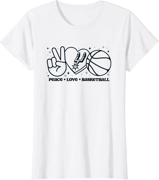 NBA San Antonio Spurs Peace Love Basketball