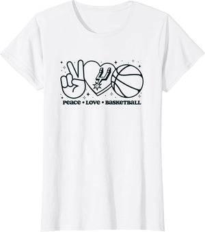 NBA San Antonio Spurs Peace Love Basketball